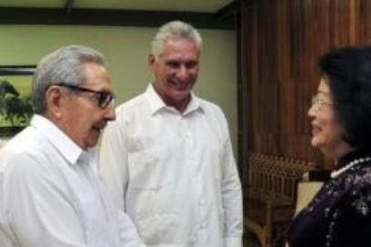 Raúl y Díaz-Canel reciben a Vicepresidenta de Vietnam