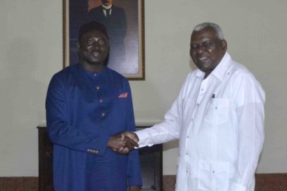 Recibió Esteban Lazo al Canciller de Gambia (+ Fotos)