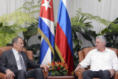 Recibe presidente de Cuba a canciller ruso Serguei Lavrov