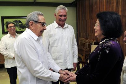 Raúl and Díaz-Canel receive Vice President of the Socialist Republic of Vietnam