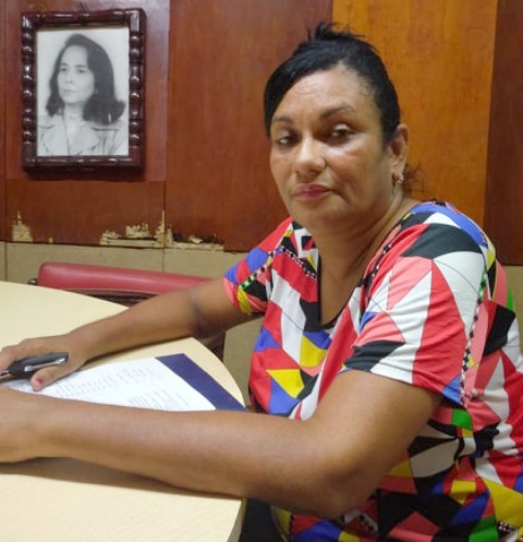Daysi Véliz Bravo, secretaria general de la FMC en Guantánamo. Foto: Periódico Venceremos