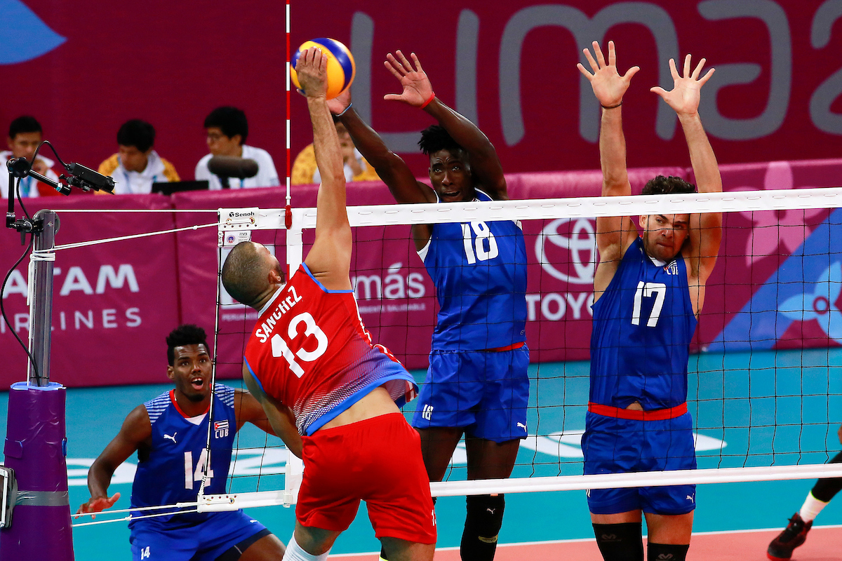 Cuba-Puerto Rico en voleibol. Foto: sitio oficial
