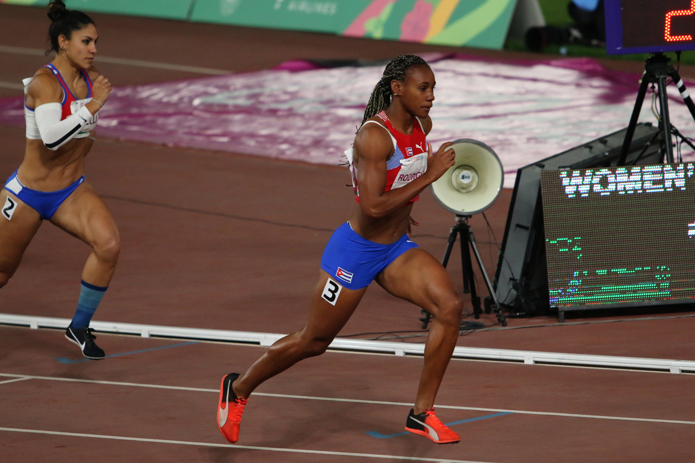 Adriana Rodríguez, campeona del heptatlón. Foto: Mónica Ramíre
