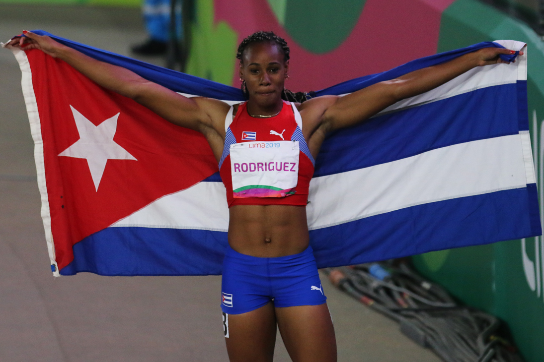 Adriana Rodríguez, campeona del heptatlón. Foto: Mónica Ramíre