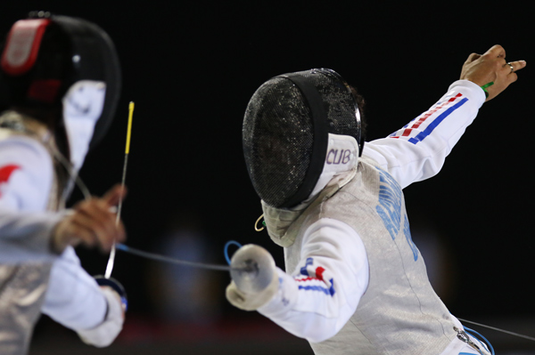 La segunda jornada de la esgrima no dejó medallas para Cuba. Foto: Mónica Ramírez