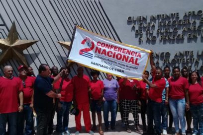 Abanderan delegaciones de Santiago de Cuba y Guantánamo a Conferencia del Sindicato de Industrias (+ Fotos)