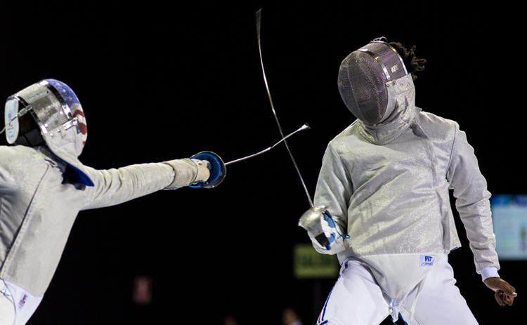 Harold Rodríguez, bronce en sable. Foto: Irene Pérez/ Cubadebate.