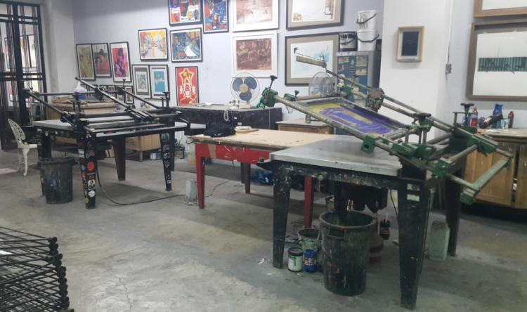 Carteles cubanos en el Taller René Portocarrero