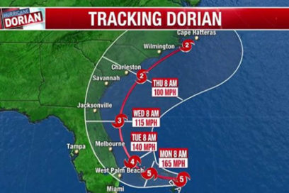 Alcanza huracán Dorian categoría cinco
