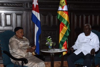 Recibió Esteban Lazo a Presidenta del Senado de Zimbabwe (+Fotos)