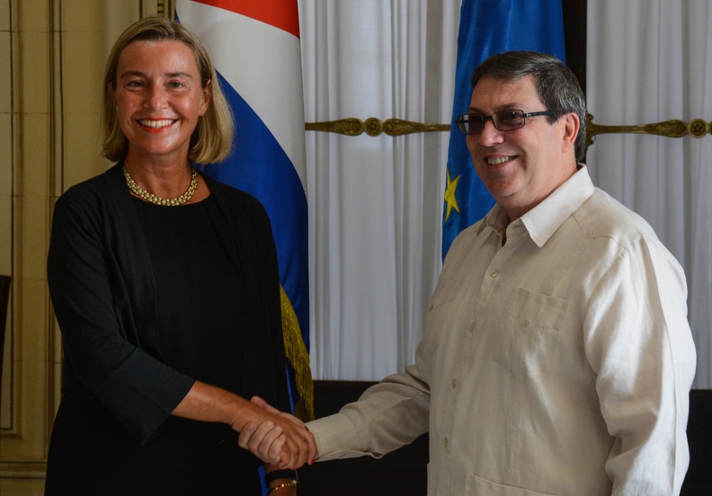 Federica Mogherini y Bruno