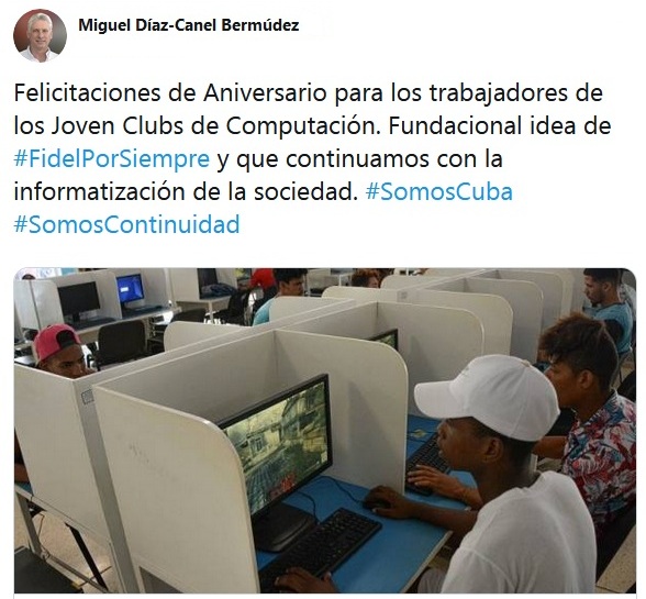 El 8 de septiembre de 1987 abrieron sus puertas, por vez primera, los Joven Club de Computación y Electrónica (JCCE). Creados por iniciativa de Fidel
