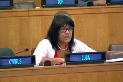 Cuba condena en ONU medidas coercitivas unilaterales de EE.UU.