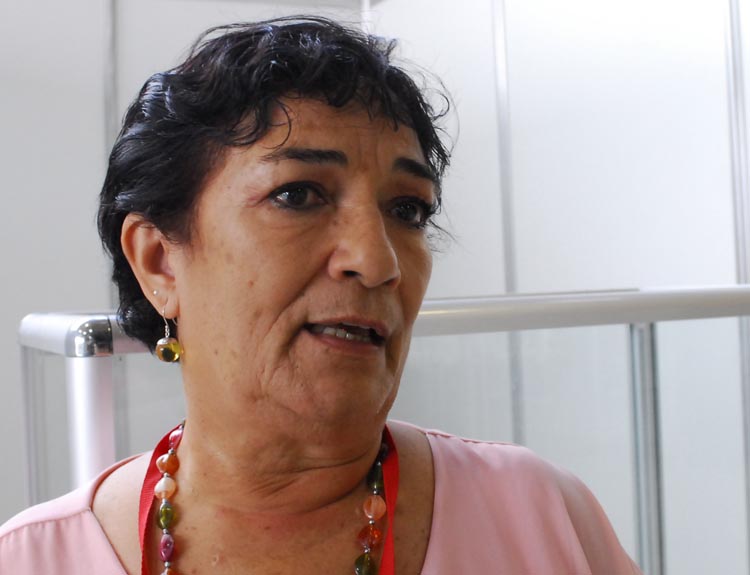 ldalmis Infante Ochoa, presidenta del comité organizador y de la Sociedad Cubana de Enfermería. Foto: Agustín Borrego