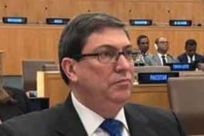 Desarrolla Canciller cubano amplia agenda de trabajo en ONU