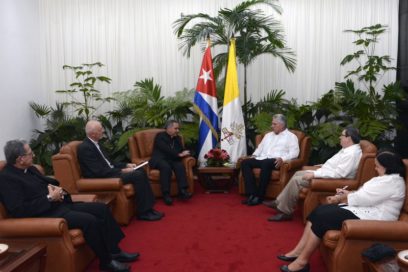 Recibió Díaz-Canel al Prefecto de la Congregación para las Causas de los Santos de la Santa Sede