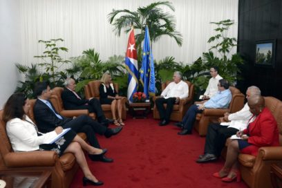 Recibió Díaz-Canel a Federica Mogherini