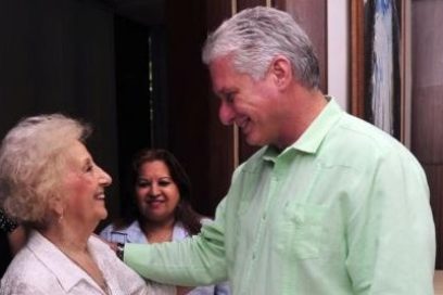 Recibió Díaz-Canel a Estela de Carlotto