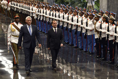 Presidente cubano recibe al Primer Ministro ruso, Dmitri Medvedev (+ Fotos y Video)
