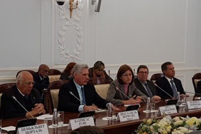 Presidente de Cuba se reunió con gobernador de San Petersburgo