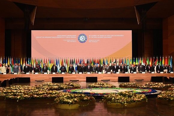 Cumbre del Movimiento de Países No Alineados con sede en Azerbaiyán . Foto: Estudios Revolución.