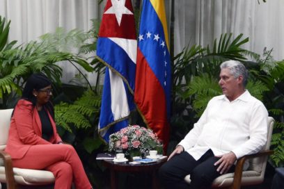Recibió Díaz-Canel a la Vicepresidenta Ejecutiva de Venezuela Delcy Rodríguez