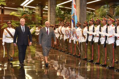 Recibió Díaz-Canel al Primer Ministro de Fiji