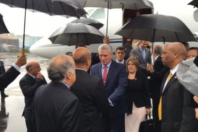 Presidente cubano arribó a México en visita oficial (+ Fotos y Video)