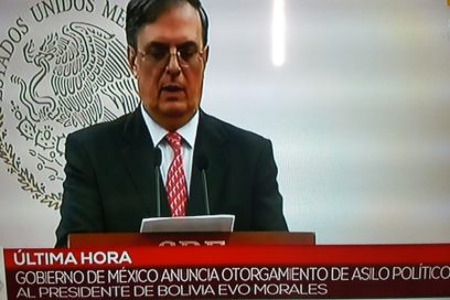 México otorga  asilo político a Evo Morales (+Video)