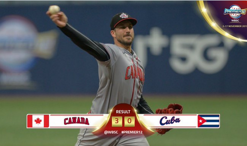 Phillippe Aumont dominó a Cuba en ocho entradas en su debut en el Premier 12