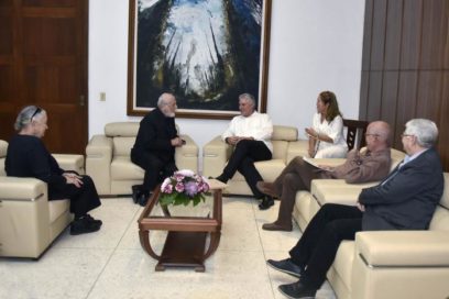 Recibió el Presidente Díaz-Canel al artista italiano Michelangelo Pistoletto