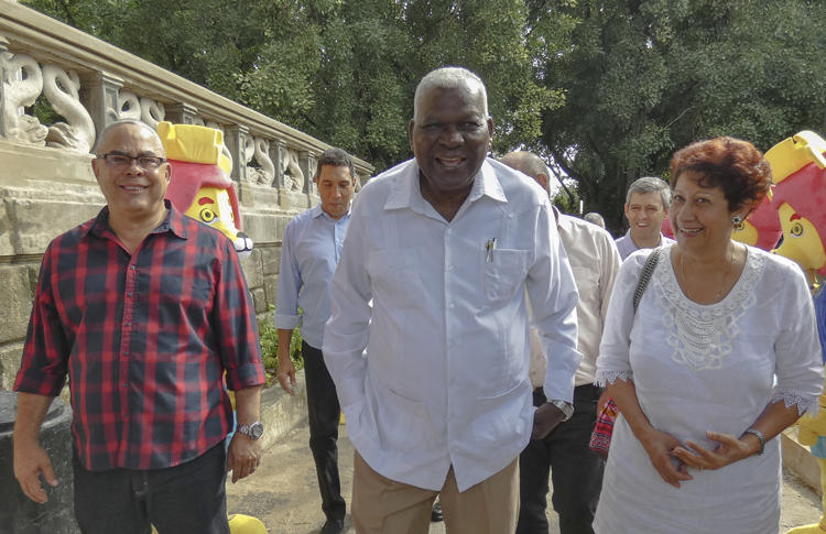 Esteban Lazo Hernández, Presidente de la Asamblea Nacional del Poder Popular (ANPP) y del Consejo de Estado, asistió a la apertura del Parque Tecnológico. Foto: Heriberto González Brito