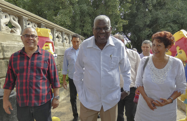 Esteban Lazo Hernández, Presidente de la Asamblea Nacional del Poder Popular (ANPP) y del Consejo de Estado, asistió a la apertura del Parque Tecnológico. Foto: Heriberto González Brito
