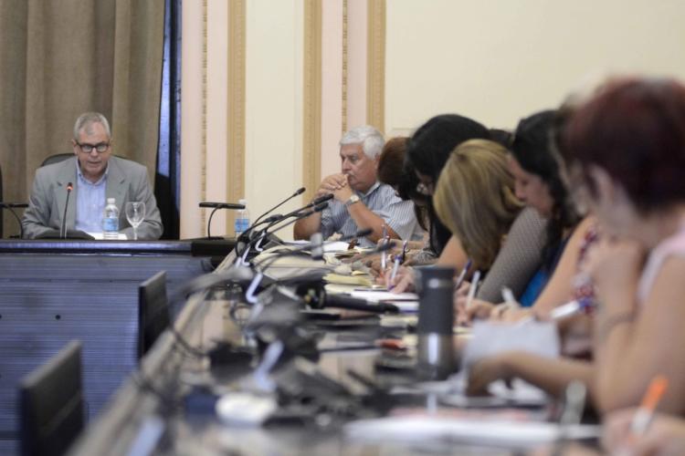 Encuentro de preparación para el próximo Período de Sesiones de la Asamblea Nacional del Poder Popular (ANPP), en el Capitolio Nacional sede institucional de la ANPP, en La Habana, Cuba, el 10 de diciembre de 2019. ACN FOTO/ Ariel LEY ROYERO/ rrcc