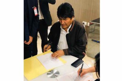 Evo Morales agradece a México y Argentina por el apoyo y solidaridad