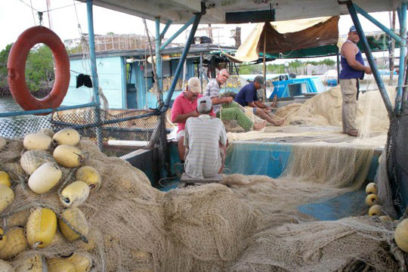 Pescadores en apuros