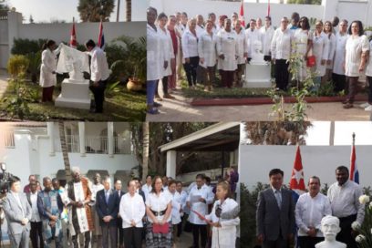 Develado el primer busto a José Martí en Gambia