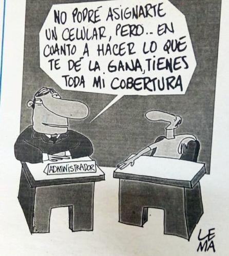 Los comportamientos de un jefe tienen mucha mayor repercusión y alcance en una institución y en la sociedad, que la indisciplina de un trabajador individual.
