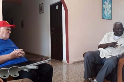 Esteban Lazo en el cumpleaños 79 del primer Héroe del Trabajo de Cuba