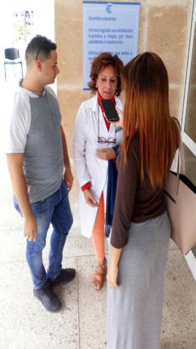 El Chef Yairon de Armas y la doctora Lilian Valdivia García. Foto: autora