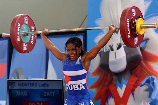 Ludia Montero, la mejor pesista de Cuba en estos momentos: Foto: del evento