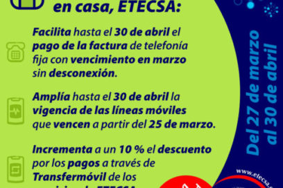 ETECSA ofrece nuevas medidas para pago de facturas y vigencia de líneas