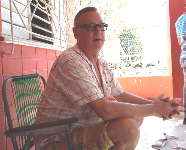 Olaf Peter Berndt, visita desde hace ocho años a Cuba y dice sentirse seguro aquí.