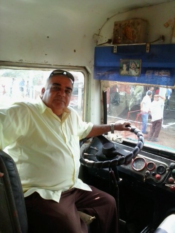 Ricardo manejó su viejo ómnibus durante más de 40 años. Foto: de la autora