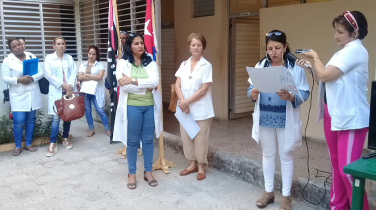 A apoyarse en el personal de salud cercano a cada centro de trabajo, convocó el Comité Provincial de la CTC para el desarrollo de las audiencias sanitarias. (Foto: Rodolfo Blanco)