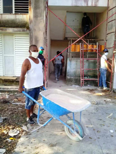 De intensa puede calificarse la labor ejecutada por los integrantes del contingente Blas Roca. / Foto: Cortesía del Contingente.