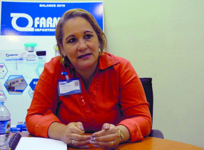 Adis Nuvia Neyra Muguercia directora general de FarmaCuba. Foto: Agustín Borrego Torres