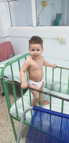 Hasta el momento de redactar esta información los menores hospitalizados se mantenía asintomáticos y con buena vitalidad. Foto: Cortesía Dra. Yofaidy Pérez Medina