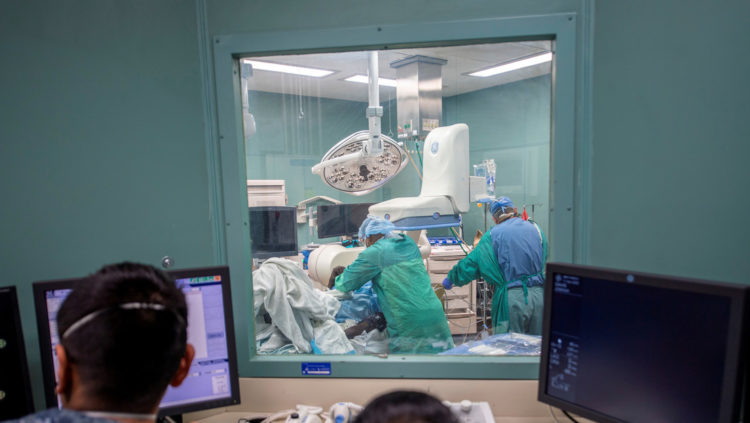 Un hospital en Los Ángeles (California, EE.UU.),
