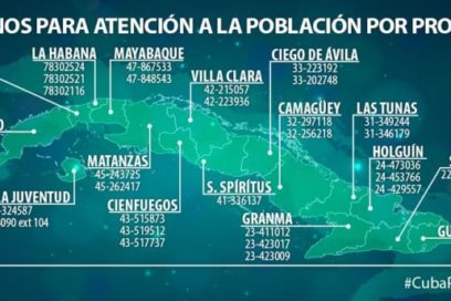 Teléfonos para atención a dudas de la población sobre COVID-19